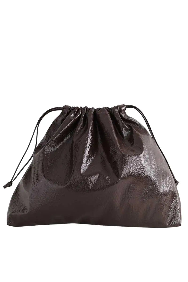 Pochette The Frankie Shop Marron en Synthétique - Seconde Main