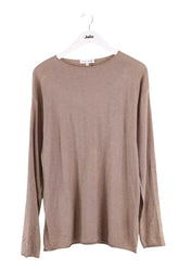 Top Lingua Franca Beige en Soie, taille L - Seconde Main