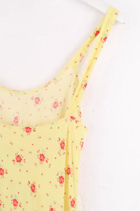 Robe Réalisation Jaune en Soie