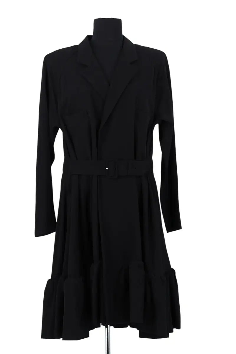 Robe Yohji Yamamoto Noir en Laine, taille M - Seconde Main