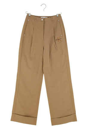 Pantalon Calvin Klein Camel en Coton, taille S - Seconde Main