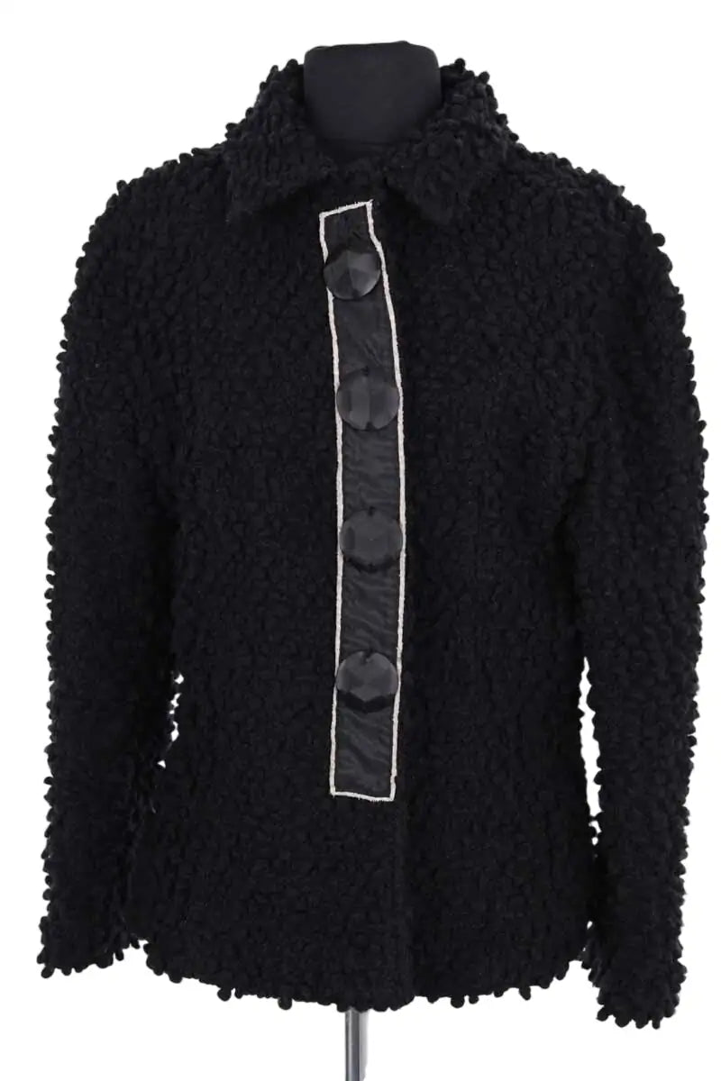 Veste Fendi Noir en Laine, taille L - Seconde Main