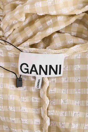 Top Ganni Jaune en Synthétique