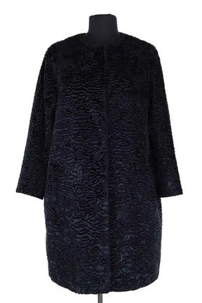 Manteau Max Mara Marine en Fourrure, taille L - Seconde Main