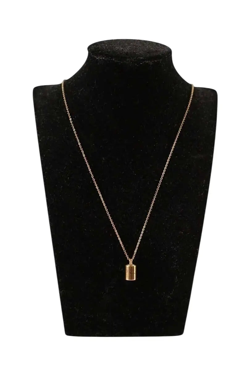 Collier Mon Petit Poids Rose en Plaqué or - Seconde Main