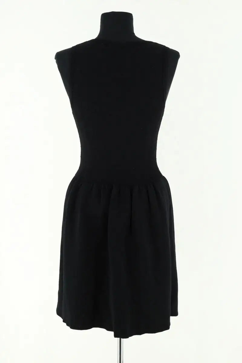 Robe sans manches Sandro Noir en Viscose