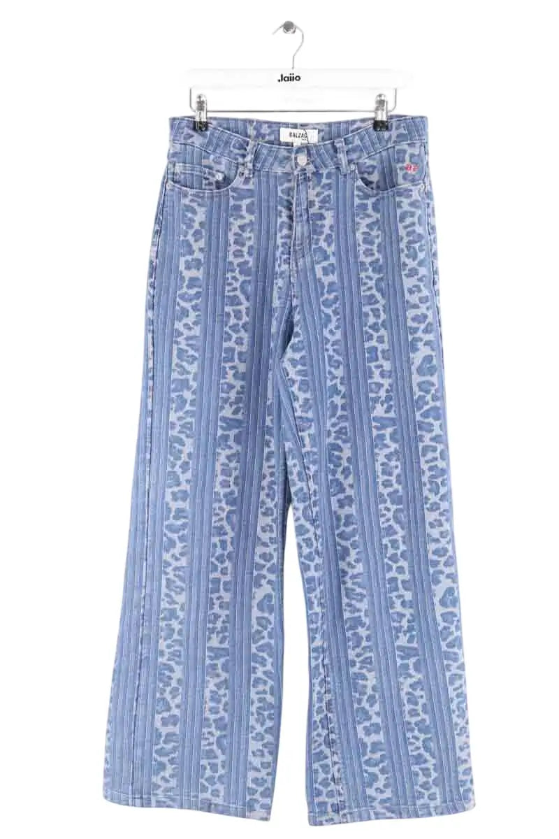 Jean large Balzac Bleu en Coton, taille M - Seconde Main