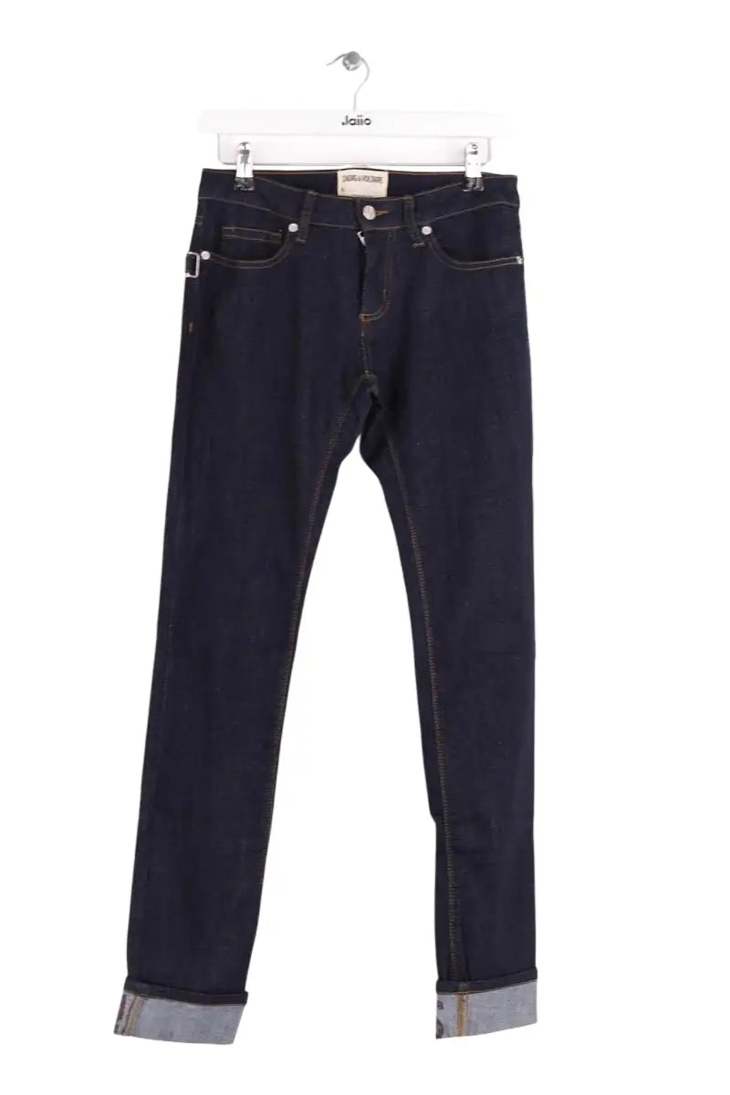 Jean slim Zadig & Voltaire Marine en Coton, taille S - Seconde Main