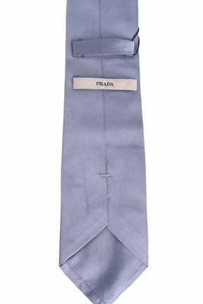 Cravate Prada Bleu en Soie
