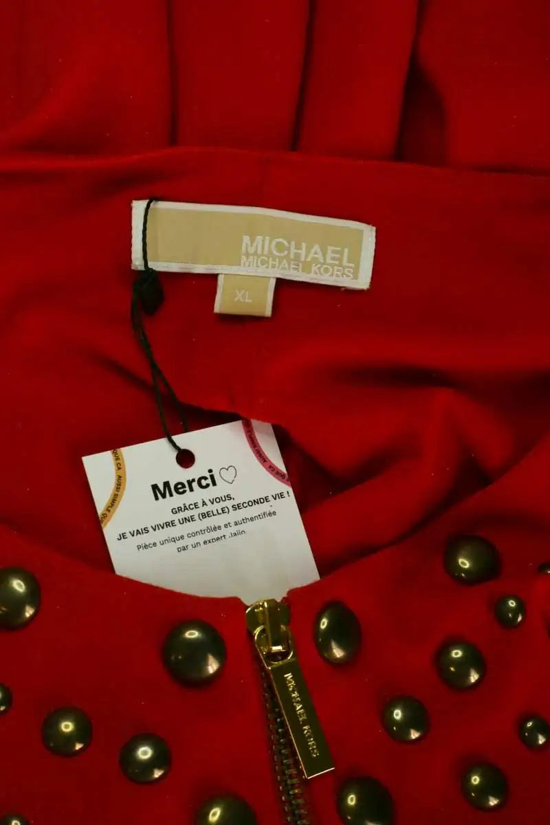 Robe Michael Kors Rouge en Coton