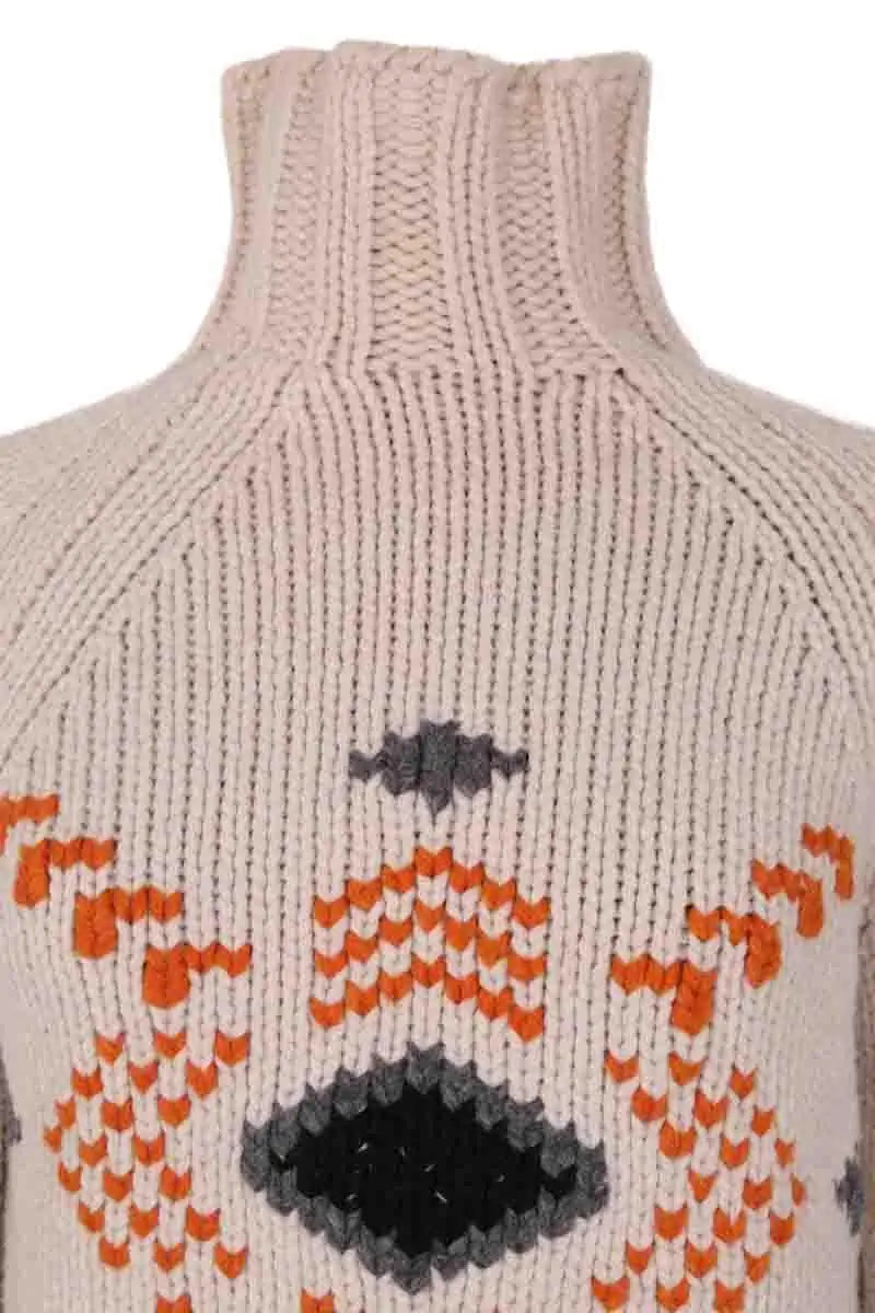 Pull Paco Rabanne Ecru en Laine