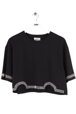 T-shirt Sandro Noir en Coton, taille S - Seconde Main