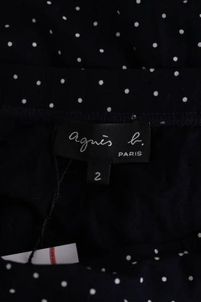 Jupe Agnès B. Marine en Viscose