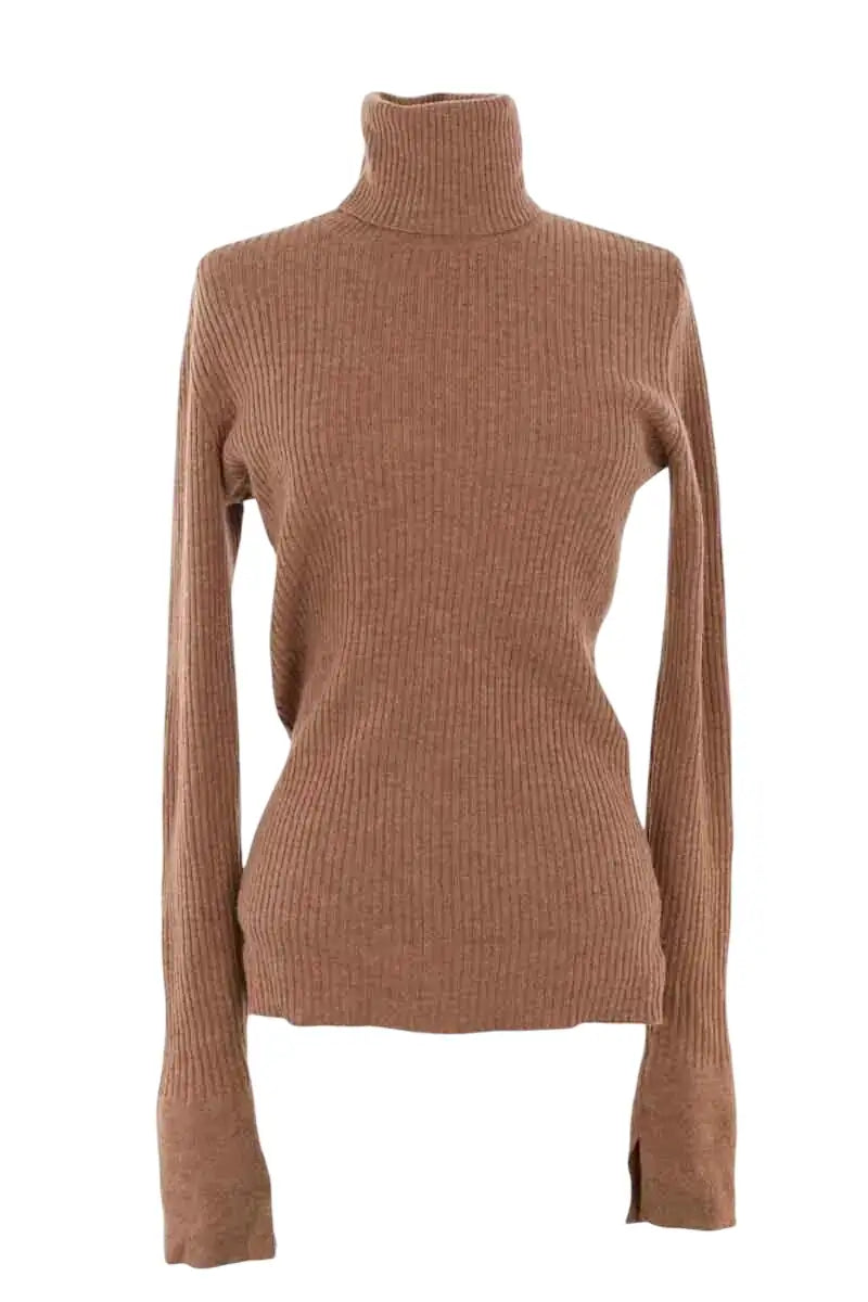 Top Barbara Bui Camel en Laine, taille M - Seconde Main