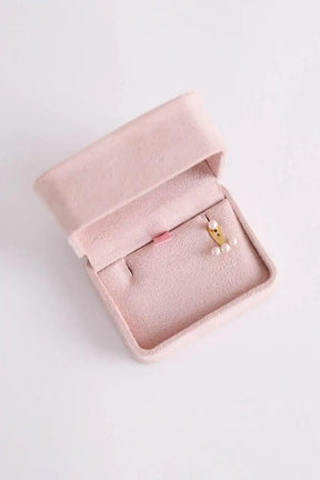 Nano boucles d'oreilles  Yvonne Léon Or jaune 18 carats et 4 perles Doré en Or jaune
