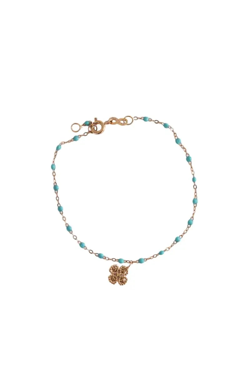 Bracelet Gigi Clozeau Lucky Trèfle Doré en Or rose - Seconde Main