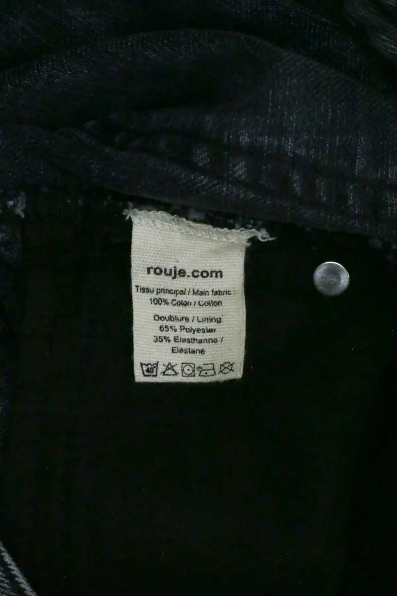 Jean droit Rouje Anthracite en Coton