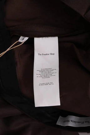 Pantalon droit The Frankie Shop Marron en Laine