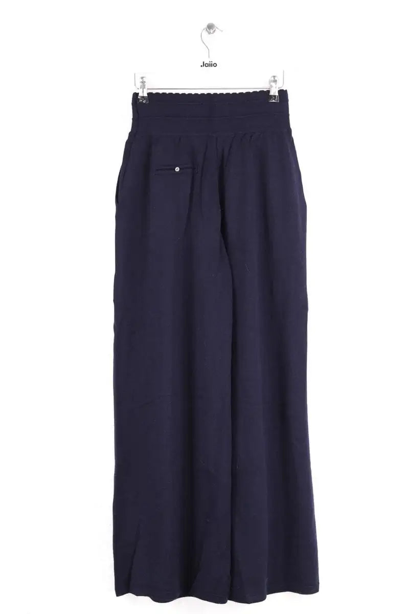 Pantalon large Molli Marine en Laine