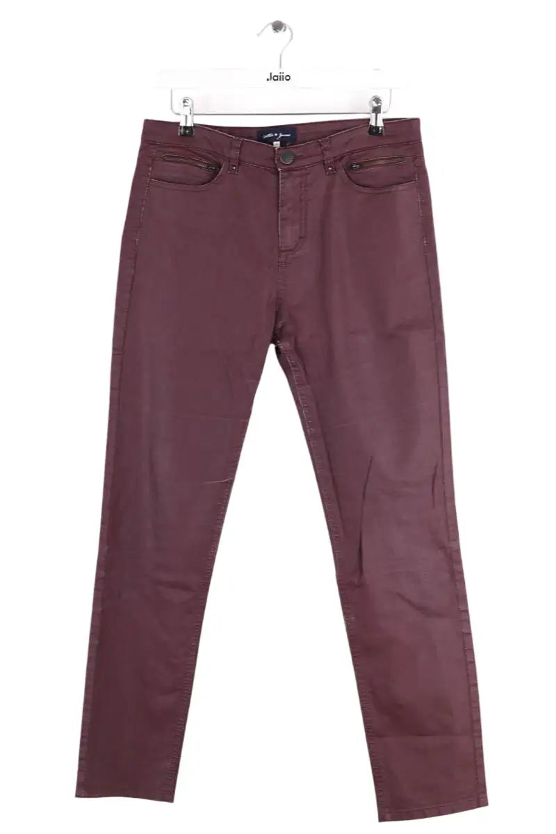 Jean droit Gerard Darel Bordeaux en Coton, taille L - Seconde Main