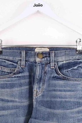 Mini short Current Elliott Bleu en Coton