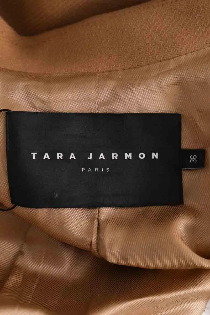 Manteau Tara Jarmon Camel en Laine
