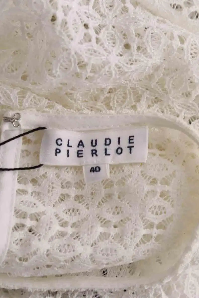 Blouse Claudie Pierlot Blanc en Synthétique