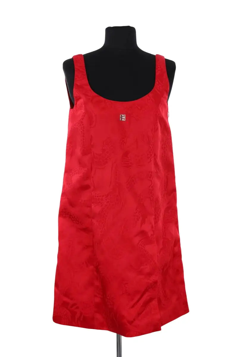 Robe Givenchy Rouge en Synthétique, taille S - Seconde Main