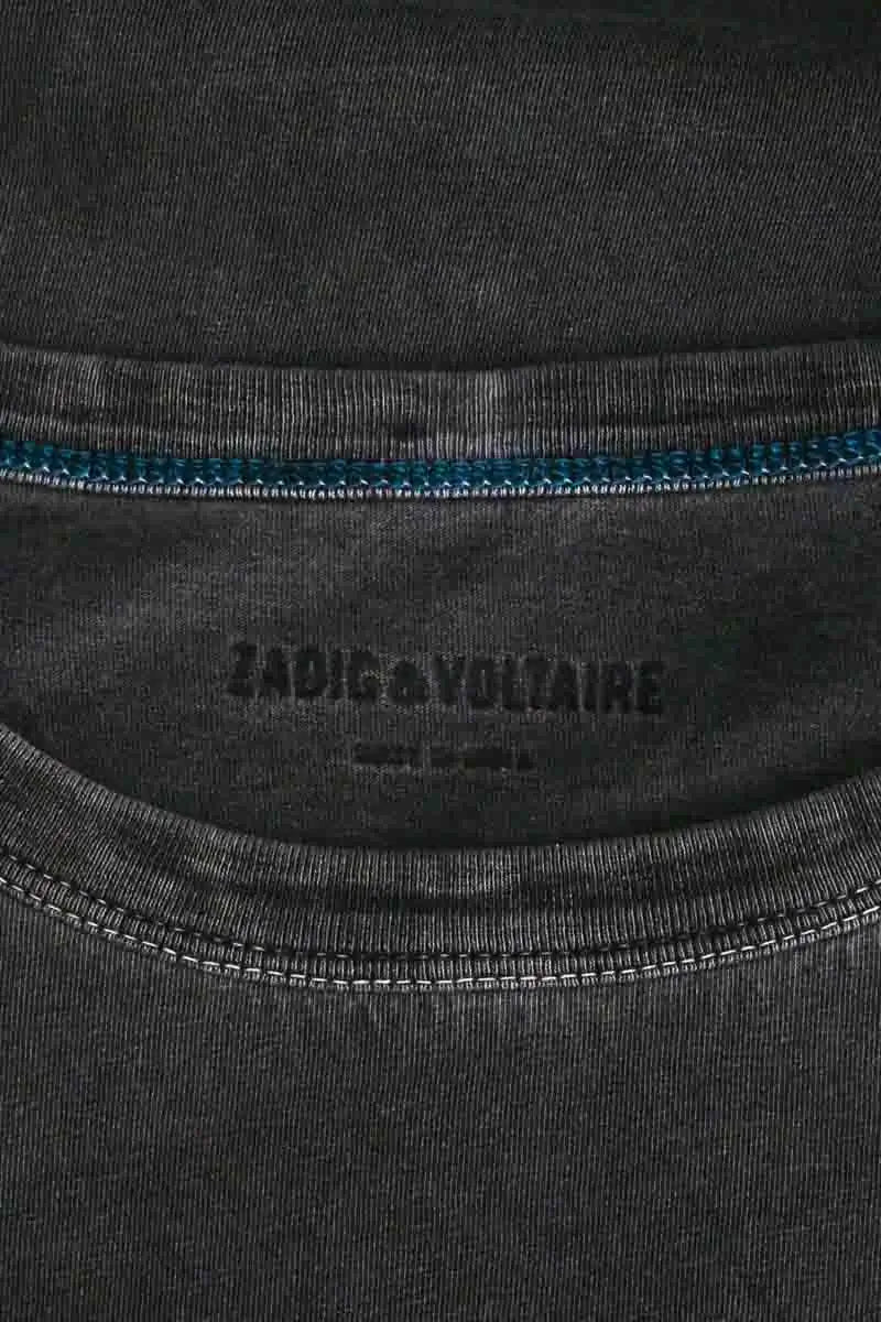 T-shirt Zadig & Voltaire Gris en Coton