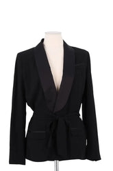 Blazer The Kooples Noir en Viscose, taille S - Seconde Main