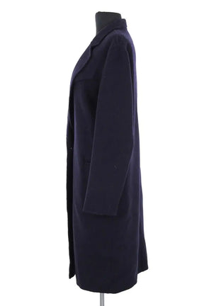 Manteau Sandro Marine en Laine
