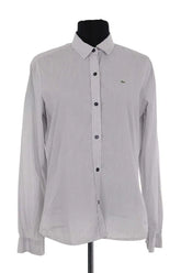 Chemise Lacoste Bleu en Coton, taille M - Seconde Main