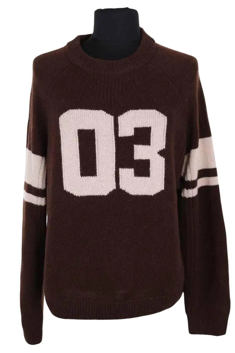 Pull Ba&Sh Marron en Cachemire, taille S - Seconde Main