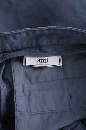 Pantalon droit Ami Bleu en Coton