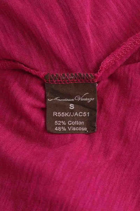 Top American Vintage Rose en Coton
