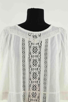 Robe Maje Blanc en Coton