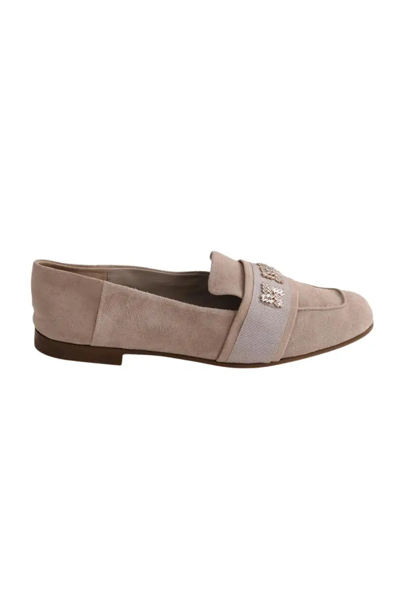 Mocassins Max Mara Claire Beige en Daim, taille 37 - Seconde Main