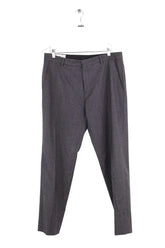 Pantalon droit Ami Anthracite en Laine, taille M - Seconde Main