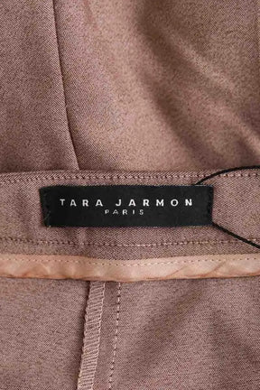 Pantalon droit Tara Jarmon Beige en Coton