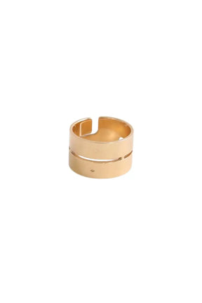 Bague Dinh Van Seventies moyen modèle Doré en Or jaune, taille M - Seconde Main