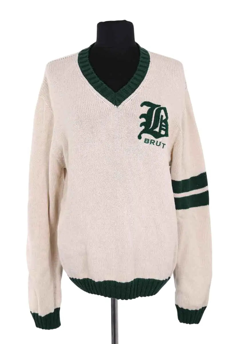 Pull BRUT Ecru en Coton, taille M - Seconde Main