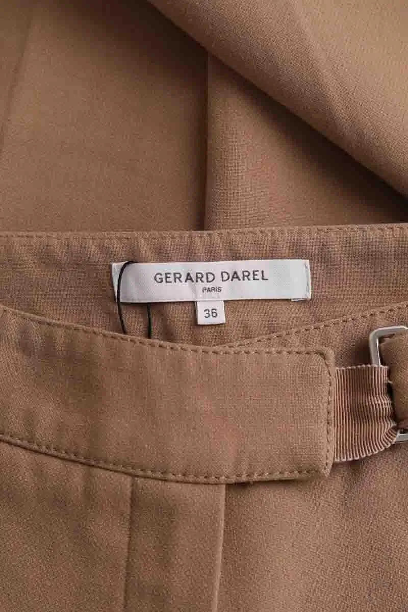 Pantalon droit Gerard Darel Beige en Viscose