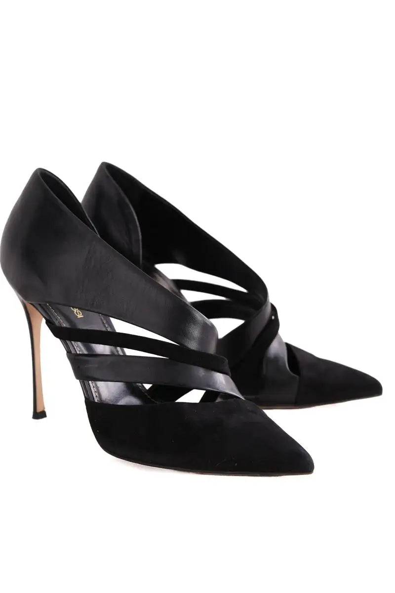 Talons Sergio Rossi Noir en Daim