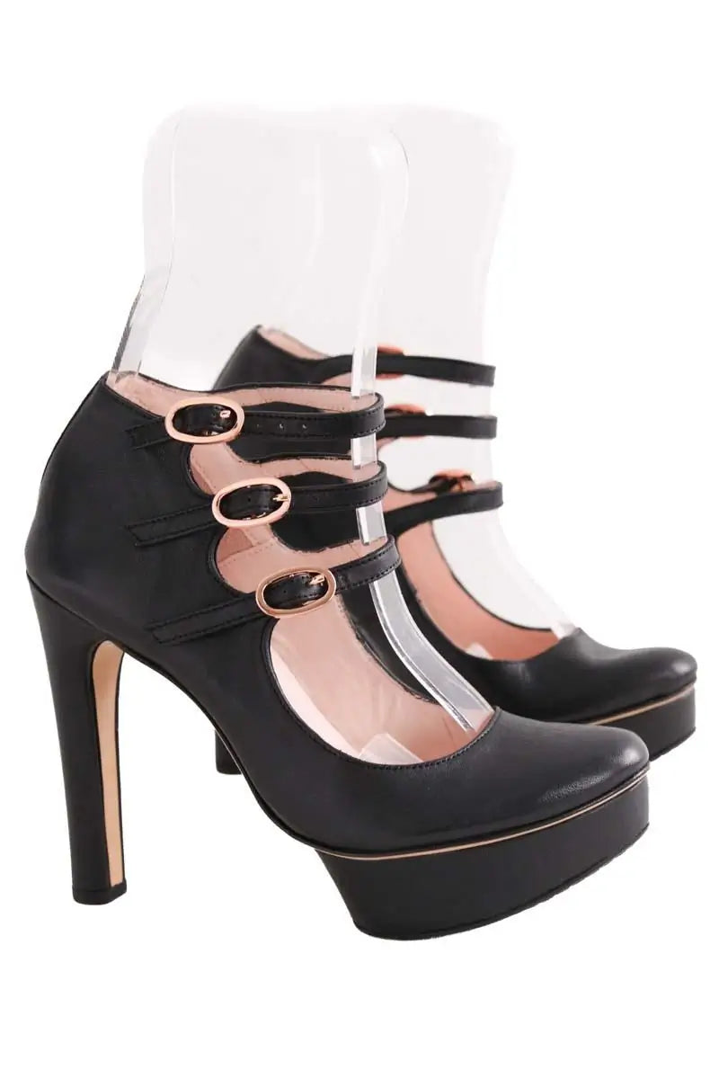 Talons Repetto Noir en Cuir