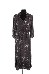 Robe Ba&Sh Faustine Gris en Synthétique, taille S - Seconde Main