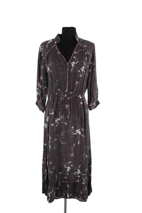 Robe Ba&Sh Faustine Gris en Synthétique, taille S - Seconde Main