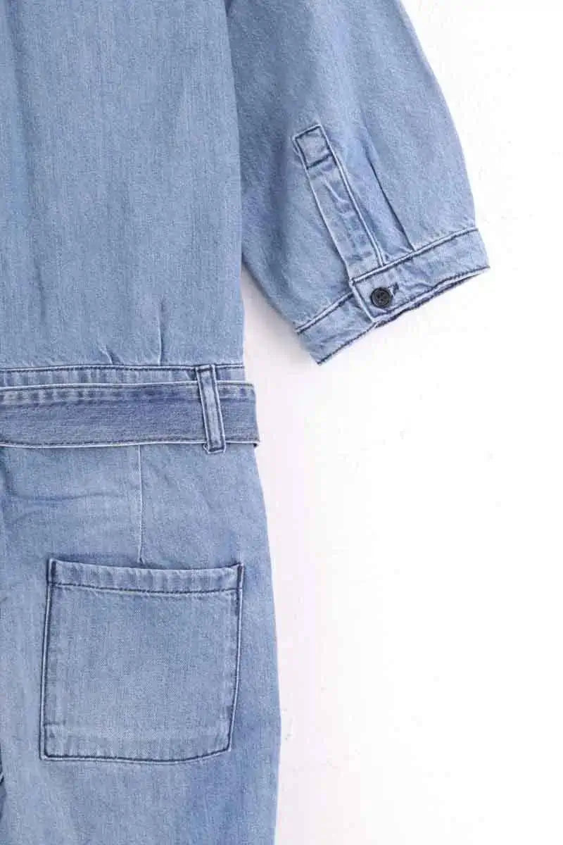 Combinaison Ba&Sh Bleu en Coton