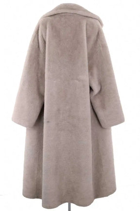 Manteau Plein Sud Gris en Daim