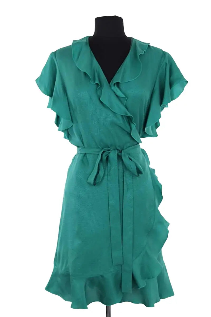 Robe Tara Jarmon Vert en Soie, taille XL - Seconde Main