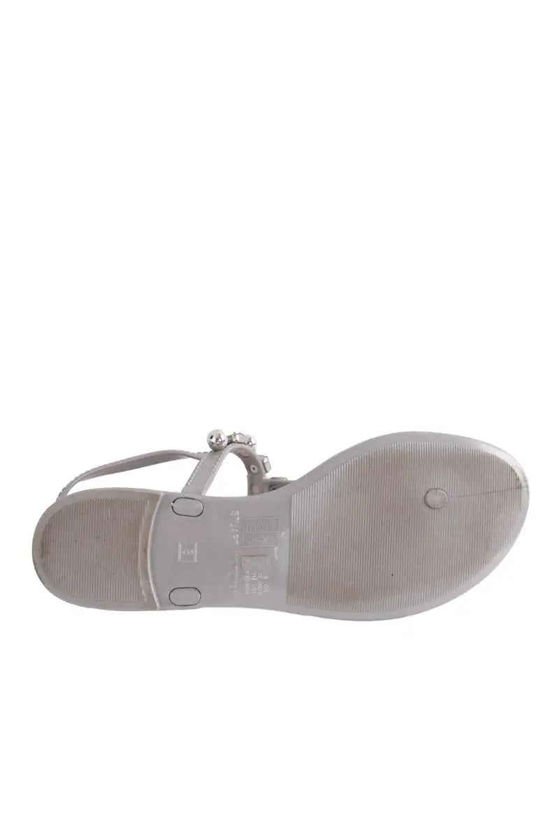 Sandales Stuart Weitzman Gris en Caoutchouc
